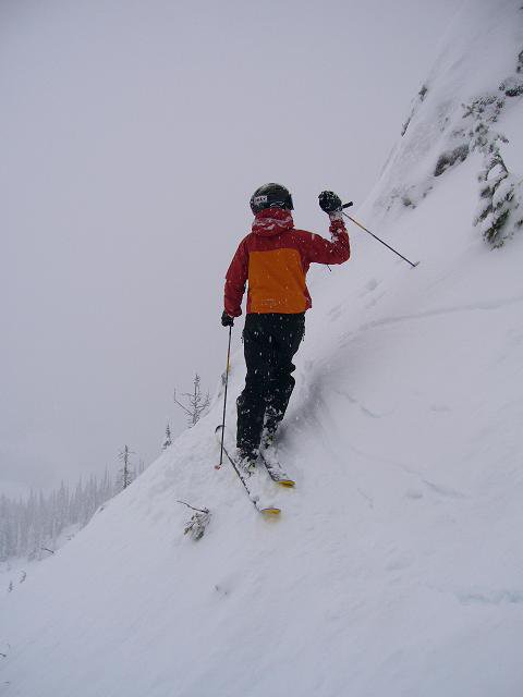 waiting to drop into corner pocket at Fernie