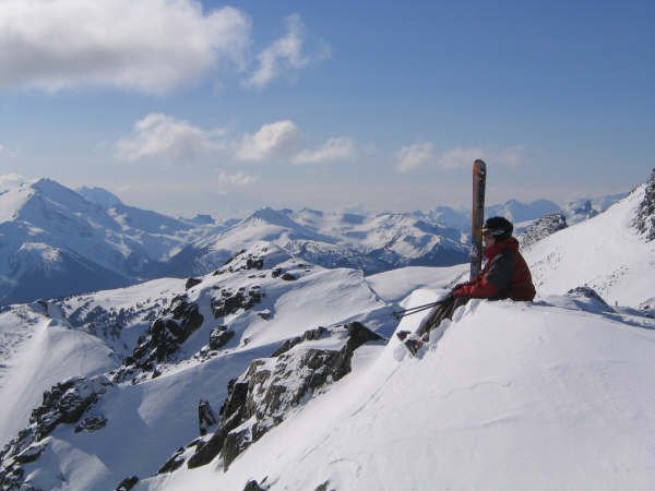 Sweet view.. Blackcomb backcountry