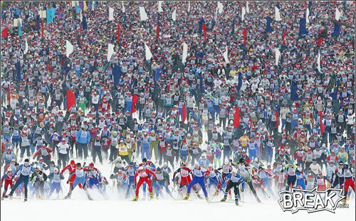 LOTS of skiers