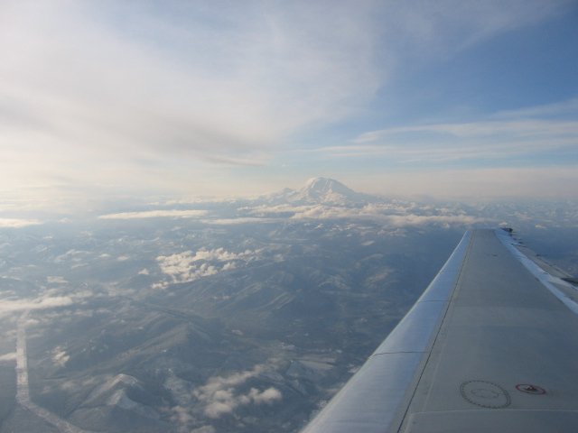 Mt. Hood from my aeroplane!