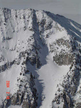 needle chute, not fuckin bat cave at alta