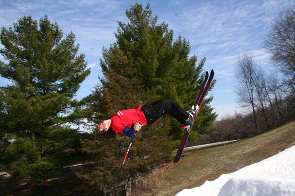 Eric McEwen starts his ration in his switch Backflip