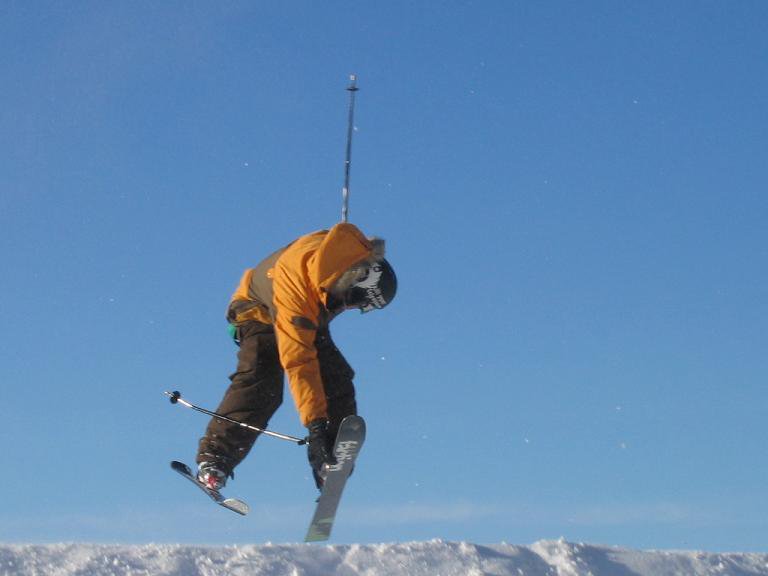 Giant jumping over mountains?