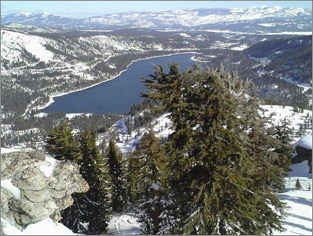 Lake run, taken from the top of donner peak.