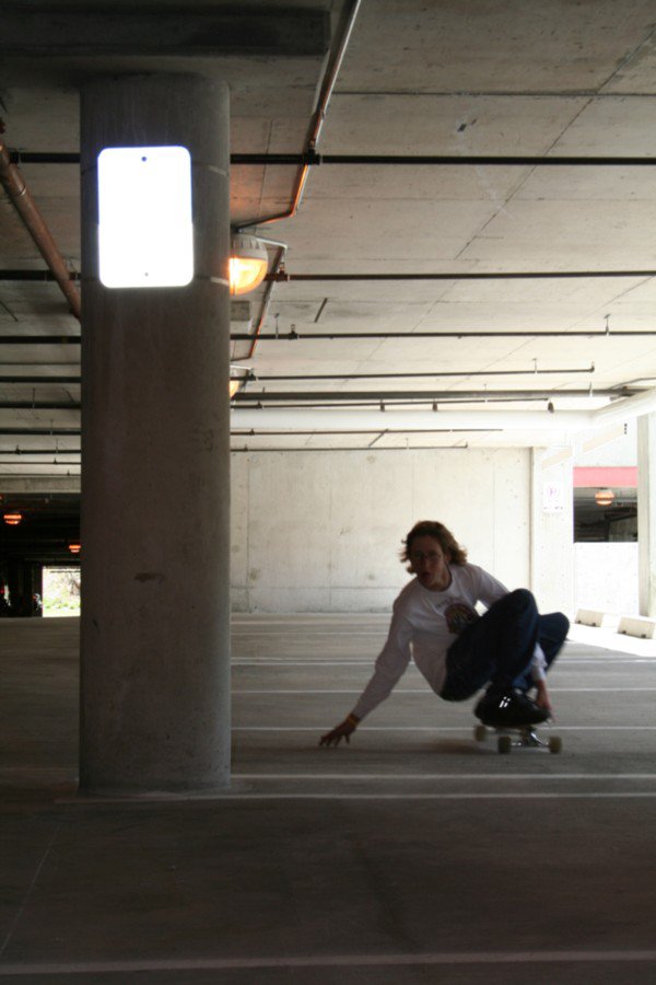 parking garage longboarding