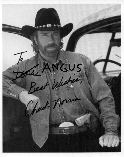 that time i met Chuck Norris
