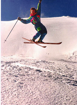 An old picture of me goin off a jump (warning 80s apparel)