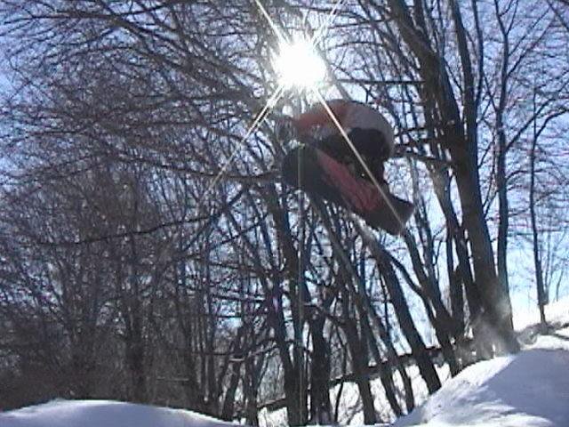 backyard jump...not amazing but a decent shot