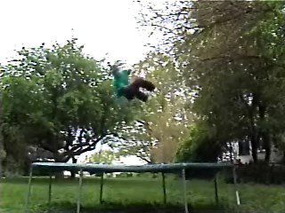 cork 5 on trampoline