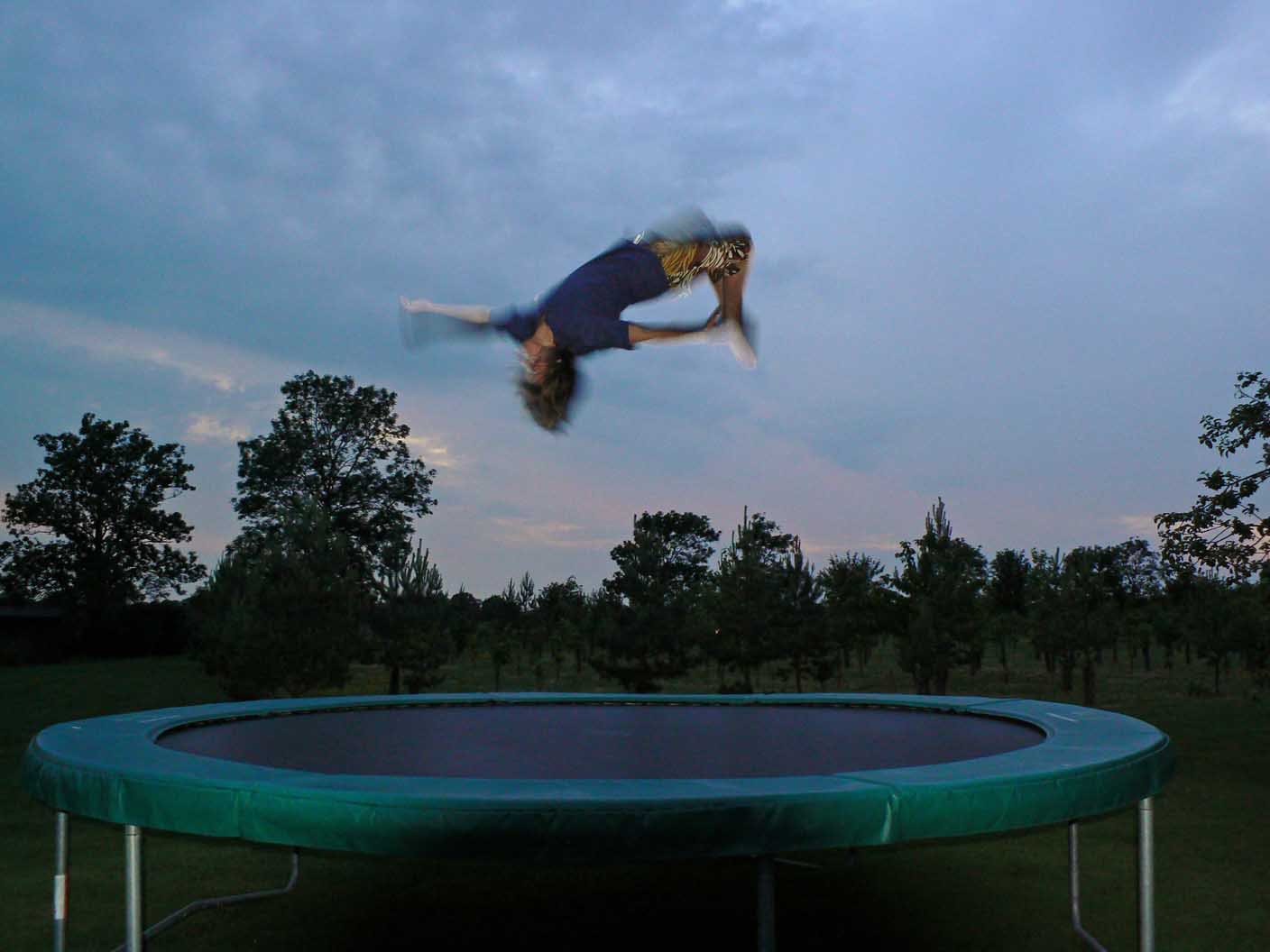 Trampoline Backflip