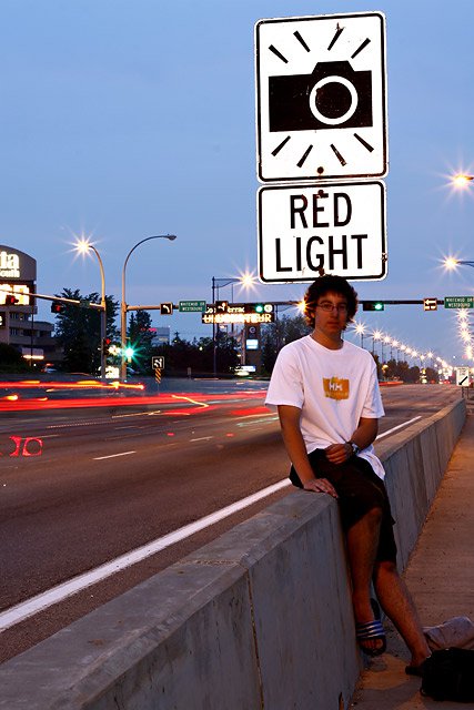 Traffic Trails Self Portrait