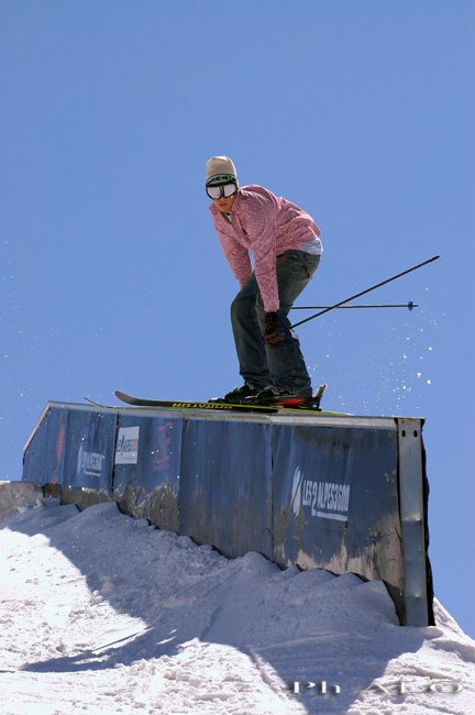 Rail in les deux alps