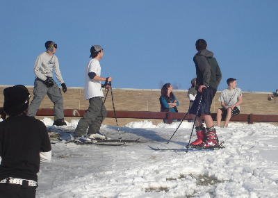 Rail jam at the school