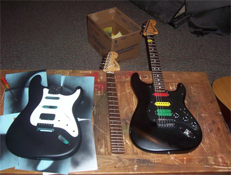 Painted guitars