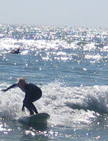 Surfing in San Clemente