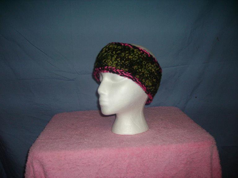 Camo and pink headband