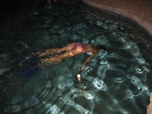 Passed out in the pool