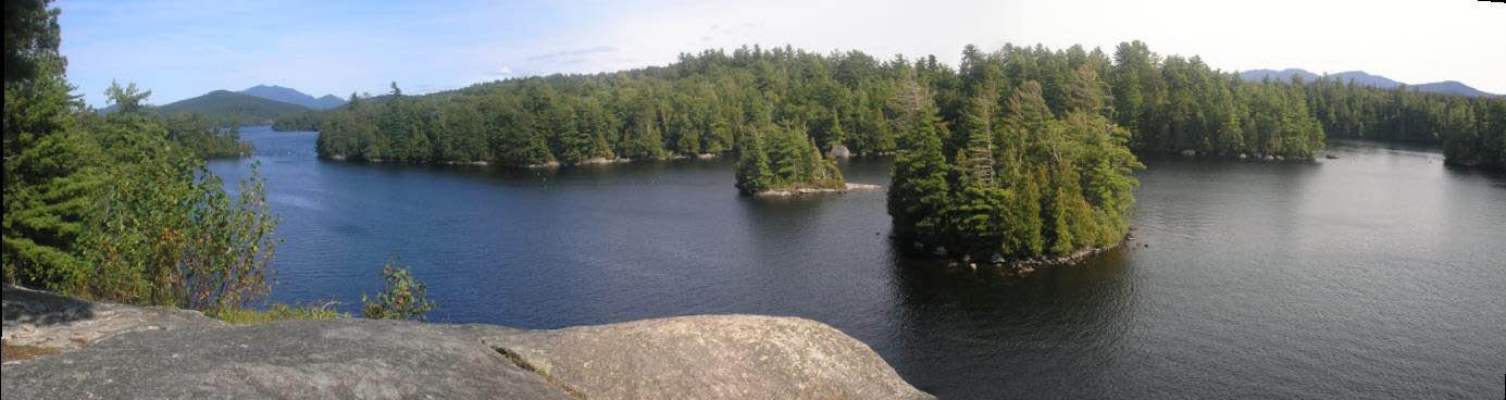 Pano on saranac lake