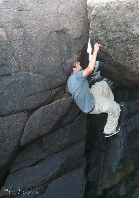 Bouldering the way up