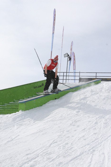 Staircase on the top of Crap Sogn Gion