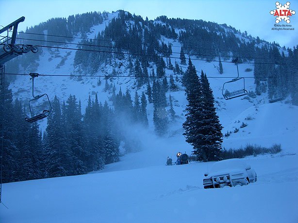 Blowing Snow At Alta