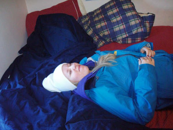 I fell asleep in my ski clothes