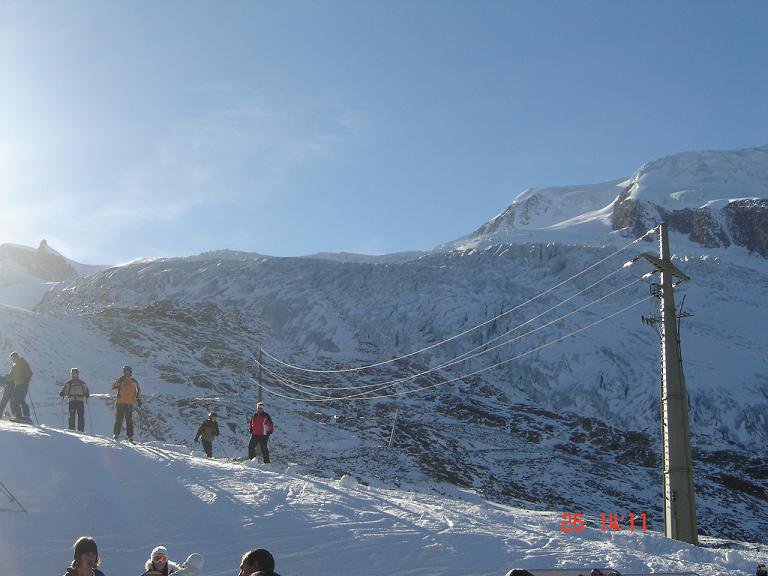 Saas Fee Glacier.