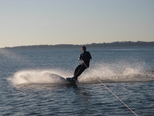 Wakeboarding a week ago in CT