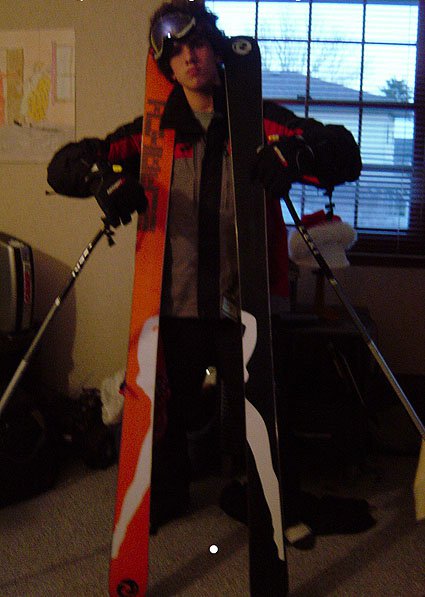 My new skis and me