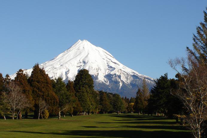 Mountain from golf course