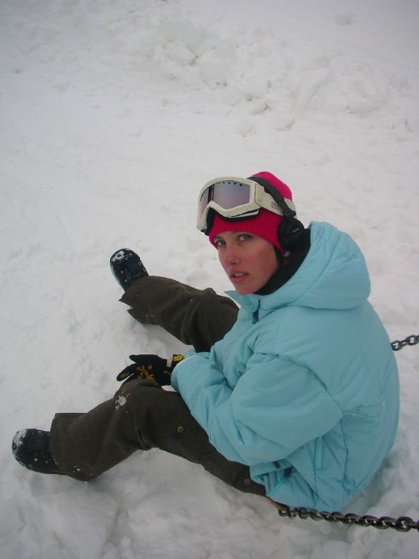 Goggle tan at 26days on snow