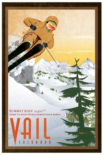 New Vail Back Bowls Poster