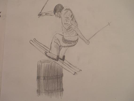 Skier I drew