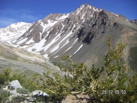 Summer snow in las lenas