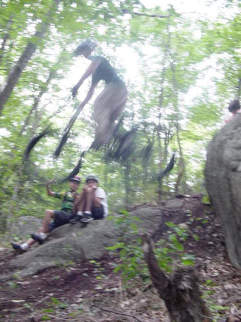 Me hucking some cliff