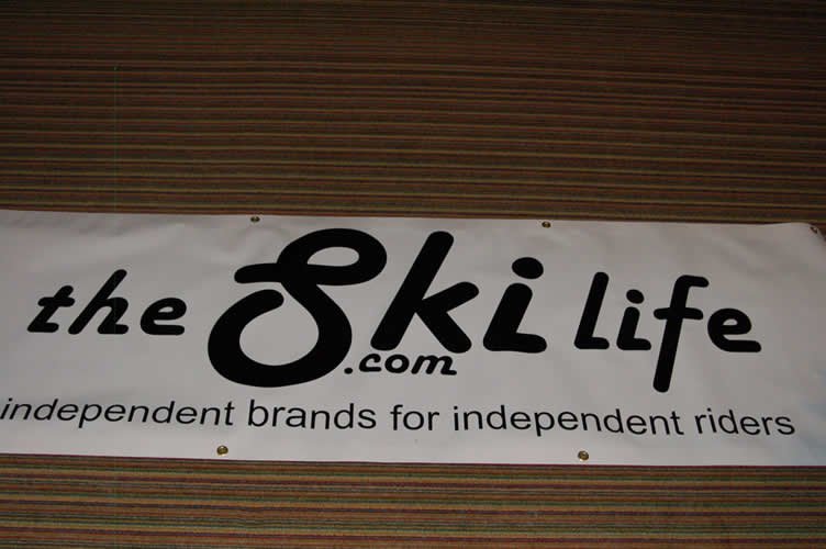 The ski life banner