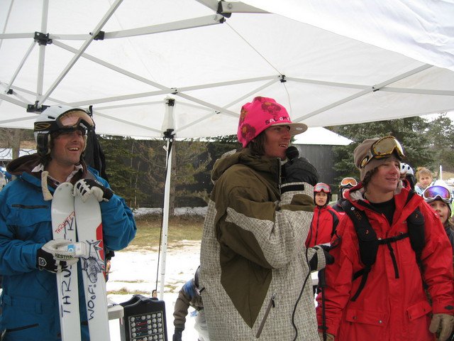 Seth,Pete,and Sammy at snowtrails jib academy
