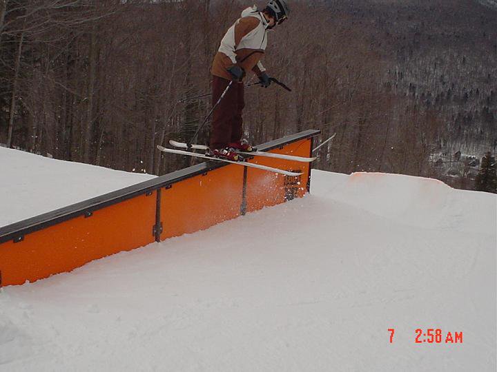 Up rail at loon. (other angle)