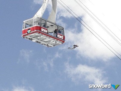 Base Jumping Out Of Snowbirds Tram