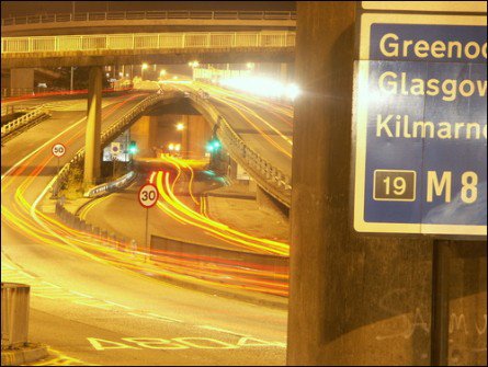 Glasgow at night