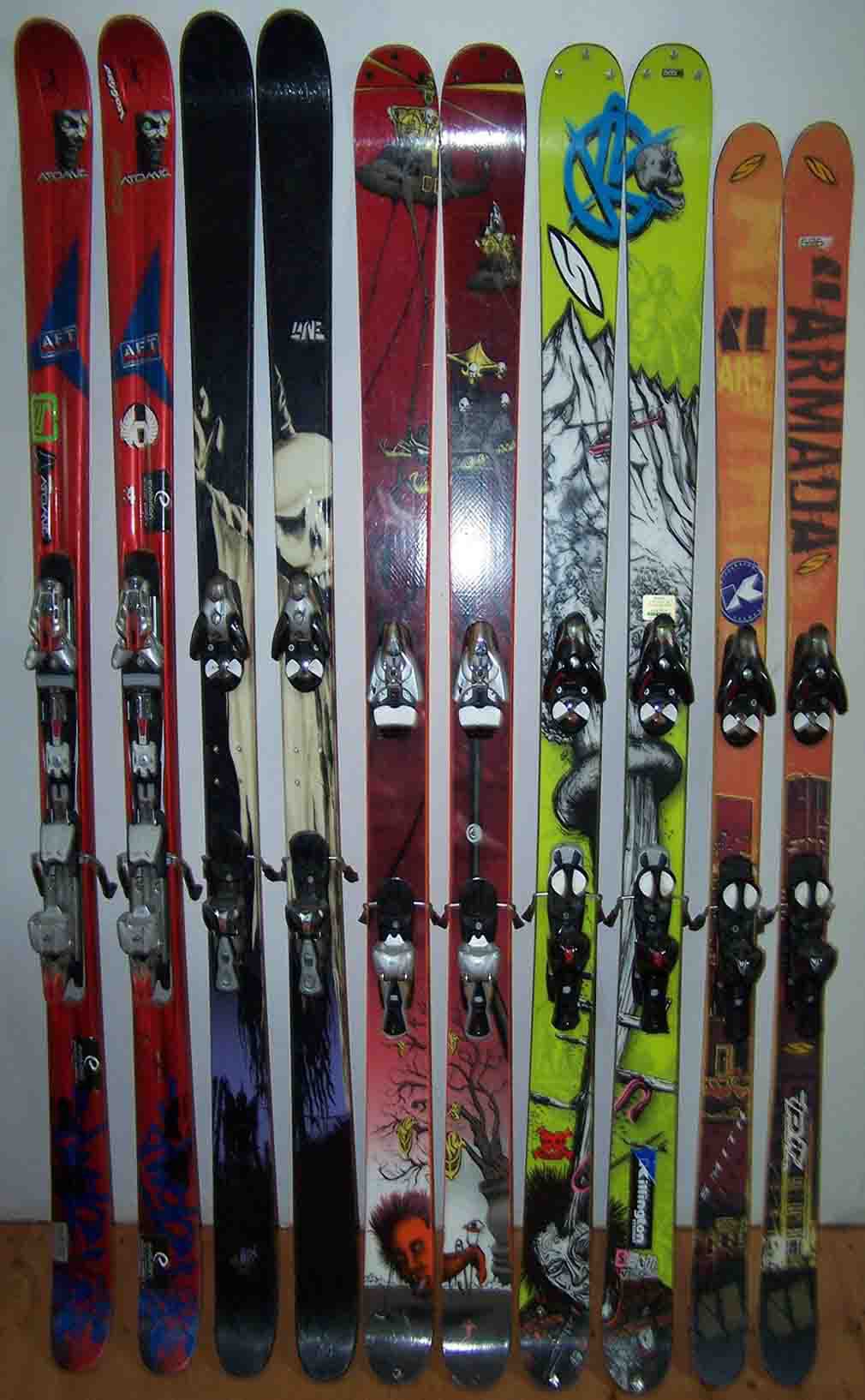 My skis + bother skis