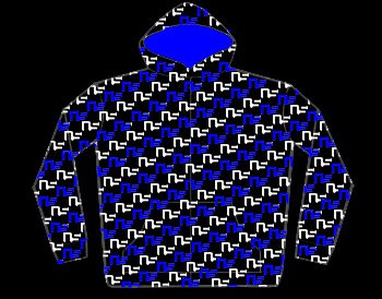 NS Hoodie Black and Blue Diagonal