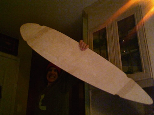 OUr first home made longboard..Eben boards.