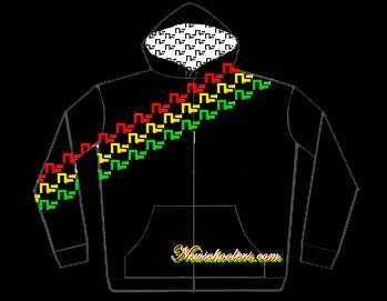 NS Rasta Stripe hood