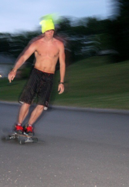 Nighttime Longboarding