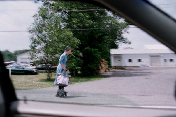 Amish rollerblader chick -- who knew!?!?!