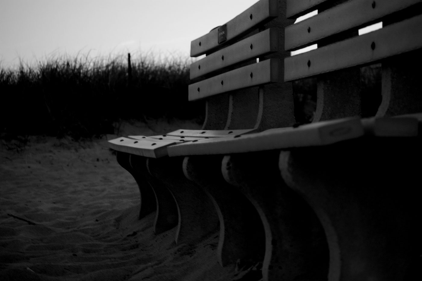 Benches at the beach