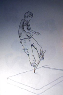 Quick sketch of rodney mullen