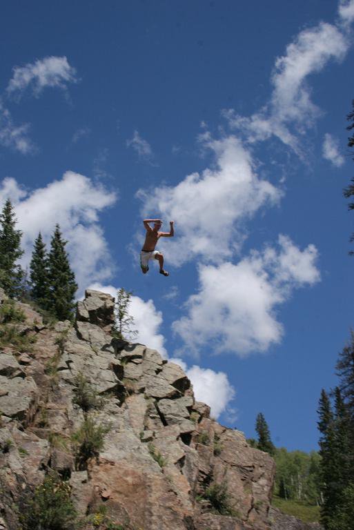 Jumping adrenaline into coldest water ever