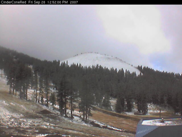 First snow of the season on Bachelor, 9/28/07